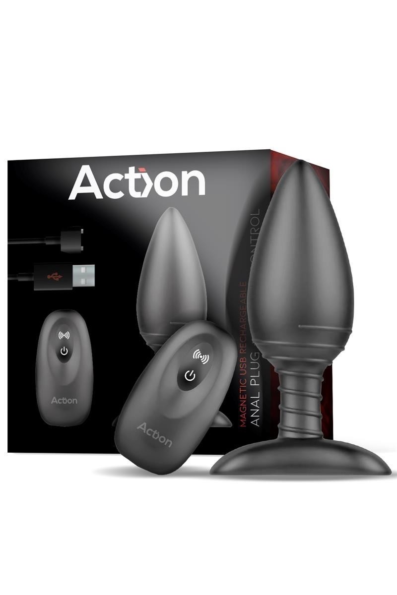 Plug anale vibrante con telecomando Action Asher Plug anale vibrante con telecomando Action Asher