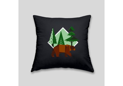 Brown bear cushion