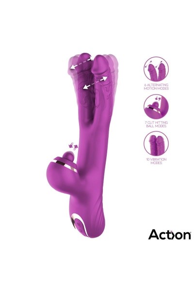 Vibratore rabbit a due teste Nico