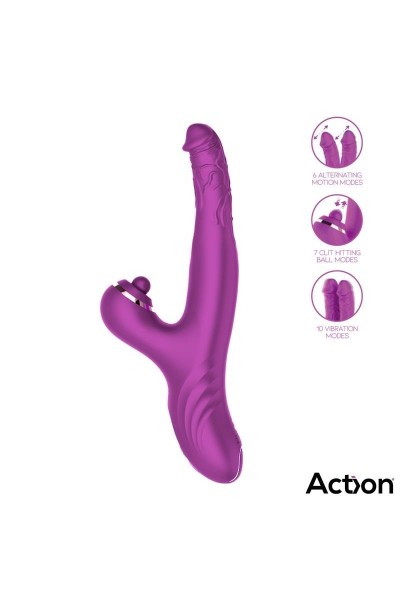 Vibratore rabbit a due teste Nico