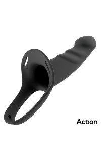 Imbracatura con dildo cavo nero taglia L