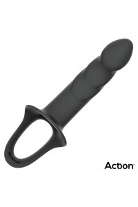 Imbracatura con dildo cavo nero taglia L