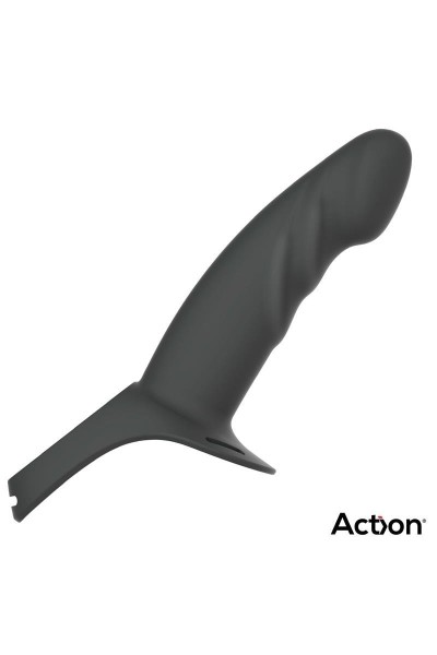 Imbracatura con dildo cavo nero taglia L