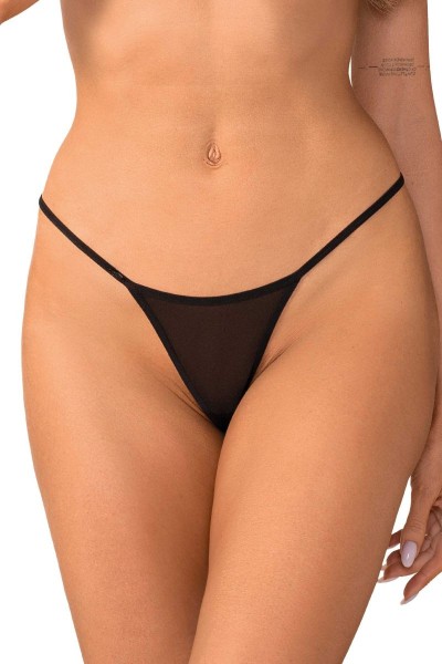 Perizoma nero Veyane - Lingerie di Seduzione in Pizzo