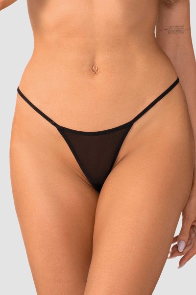 Perizoma nero Veyane - Lingerie di Seduzione in Pizzo