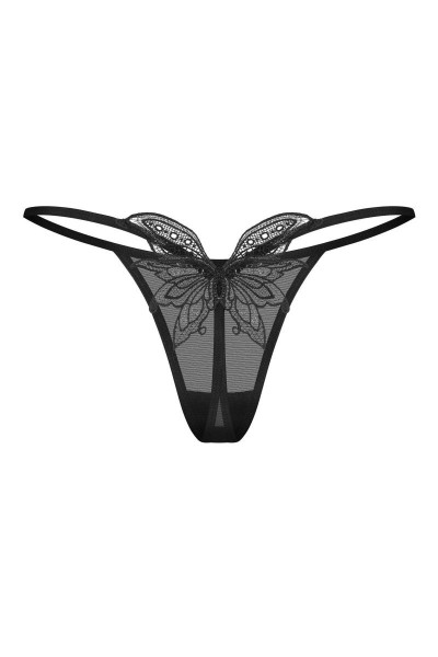 Perizoma nero Veyane - Lingerie di Seduzione in Pizzo