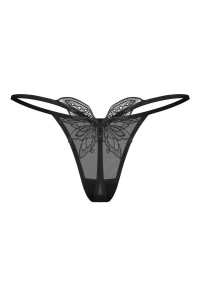 Perizoma nero Veyane - Lingerie di Seduzione in Pizzo