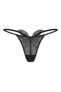 Perizoma nero Veyane - Lingerie di Seduzione in Pizzo