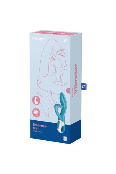 Vibratore rabbit Embrace Me turchese