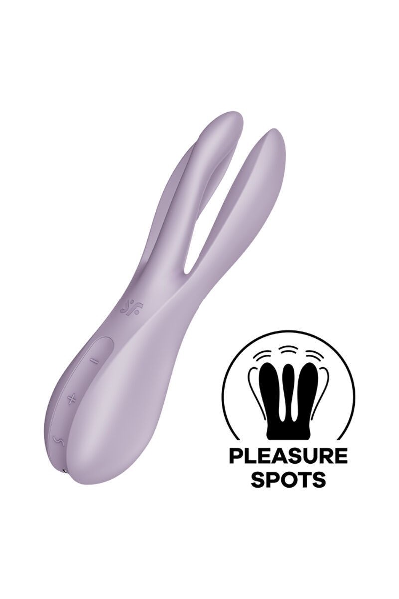 Stimolatore vaginale Threesome 2 viola Stimolatore vaginale Threesome 2 viola