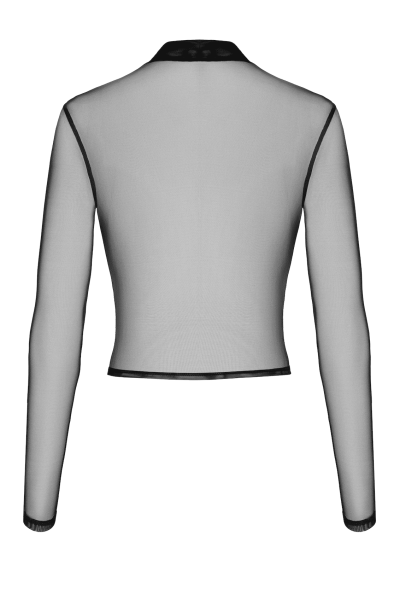 F389 Top transparent noir