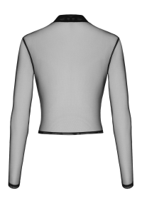 F389 Top transparent noir