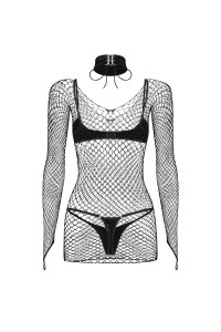 Sashalla ensemble de lingerie 4 pièces - Noir