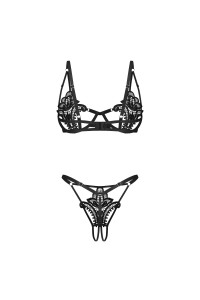 Luise Sublim ensemble ouvert 2 pièces - Noir