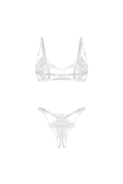 Luise Sublim ensemble ouvert 2 pièces - Blanc