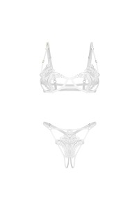 Luise Sublim ensemble ouvert 2 pièces - Blanc