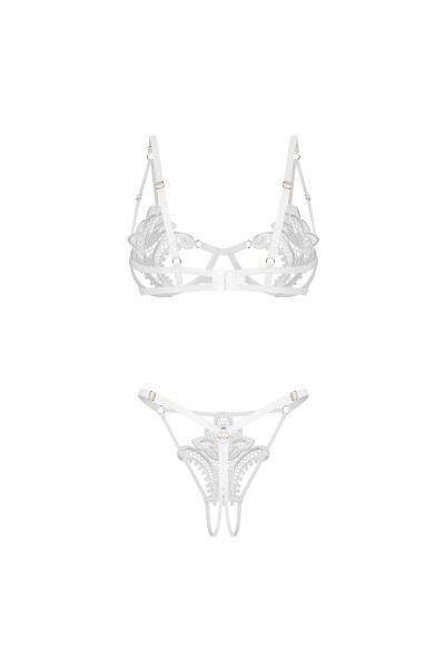 Luise Sublim ensemble ouvert 2 pièces - Blanc