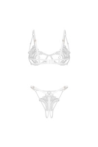 Luise Sublim ensemble ouvert 2 pièces - Blanc