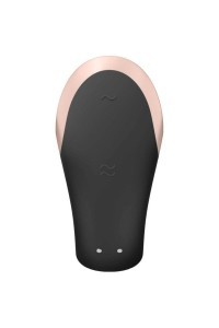 Vibratore Per Coppia Con App E Telecomando Double Love Luxury nero - Satisfyer