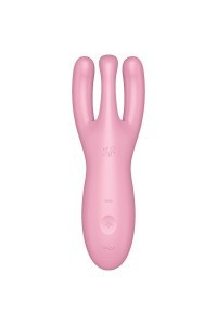 Stimolatore vaginale con app Threesome 4 rosa