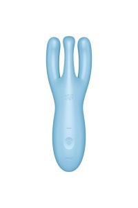 Stimolatore vaginale con app Threesome 4 azzurro
