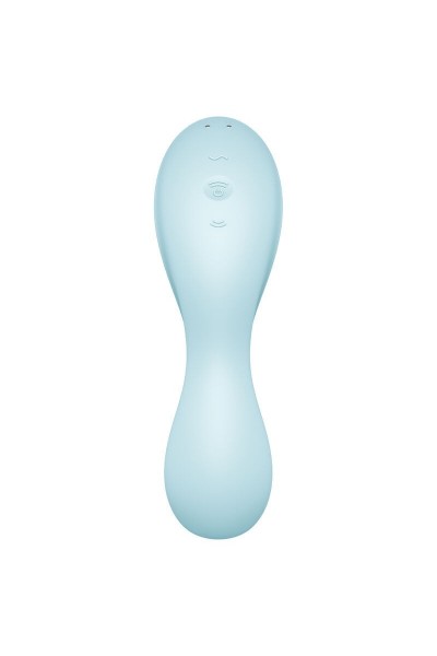 Vibratore multifunzioni Curvy Trinity 5+ azzurro
