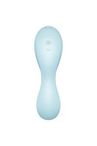 Vibratore multifunzioni Curvy Trinity 5+ azzurro
