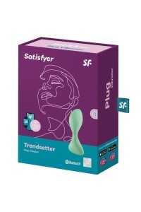 Vibratore anale con app Trendsetter verde