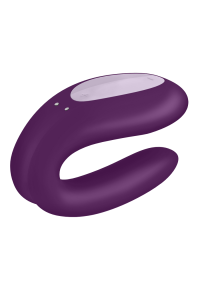 Vibratore per coppia Double Joy viola
