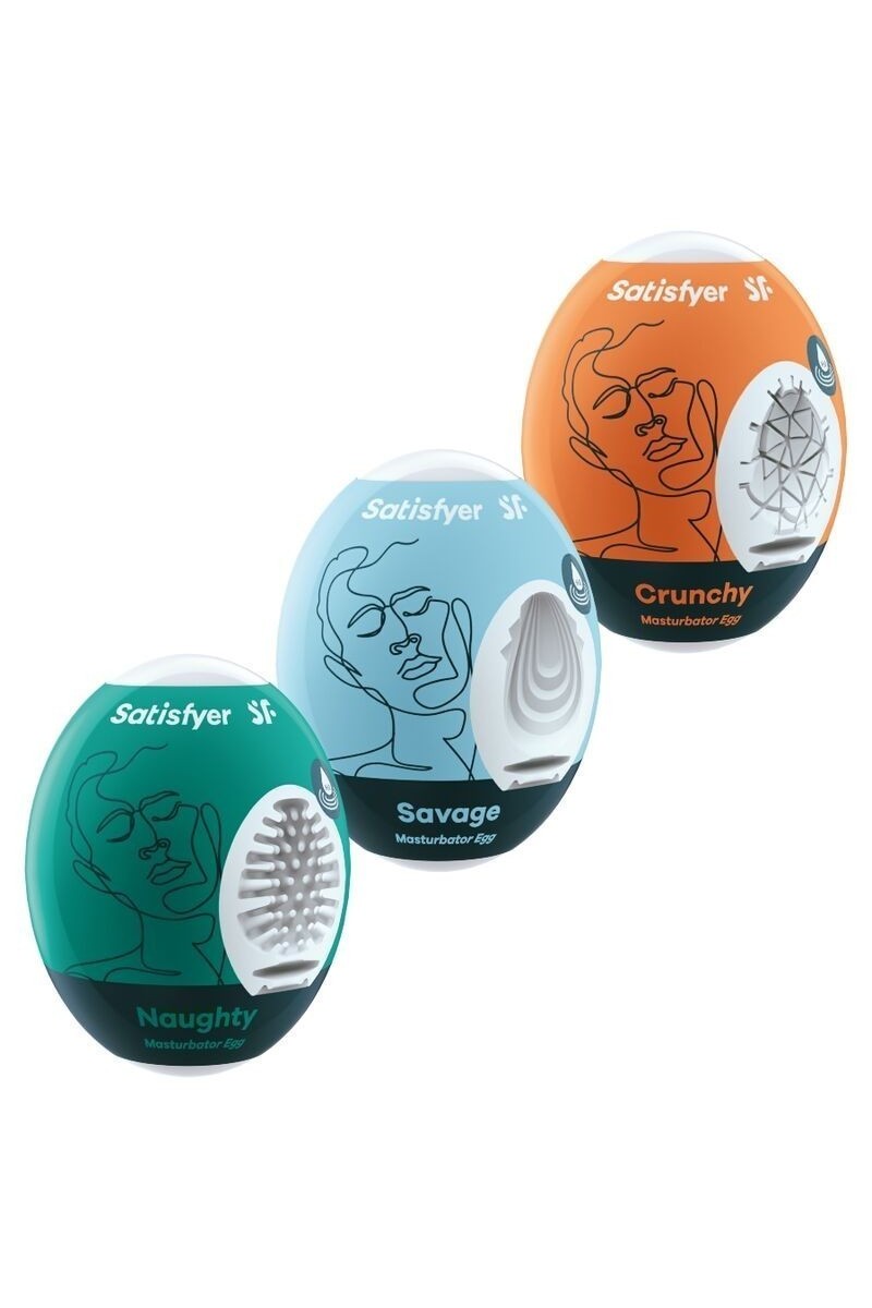 Set 3 masturbatori Naughty,Savage e Crunchy Set 3 masturbatori Naughty,Savage e Crunchy