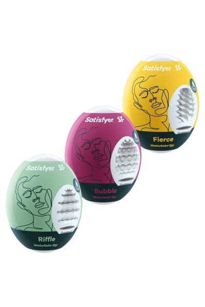 Set 3 masturbatori Riffle,Bubble e Fierce