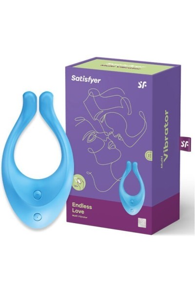Vibratore per coppia Endless Love azzurro