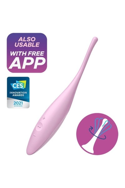 Stimolatore clitorideo Twirling Joy rosa