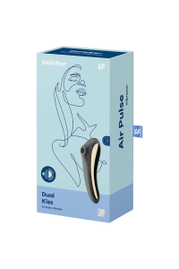 Stimolatore clitorideo Dual Kiss nero