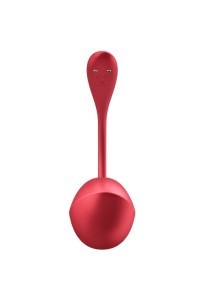 Vibratore punto G con app Ribbed Petal rosso