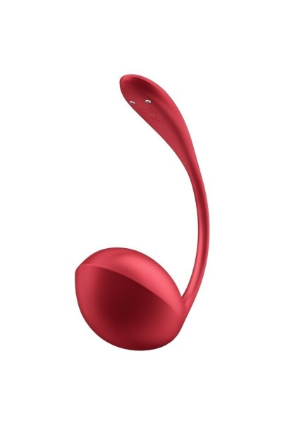 Vibratore punto G con app Ribbed Petal rosso
