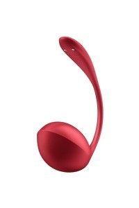 Vibratore punto G con app Ribbed Petal rosso