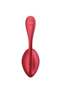 Vibratore punto G con app Ribbed Petal rosso