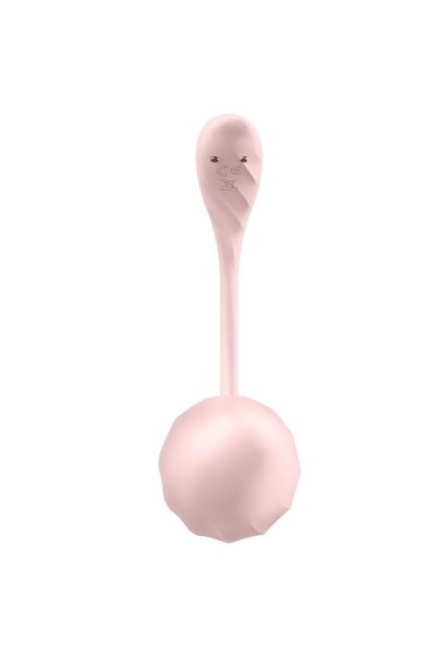 Vibratore punto G con app Ribbed Petal rosa