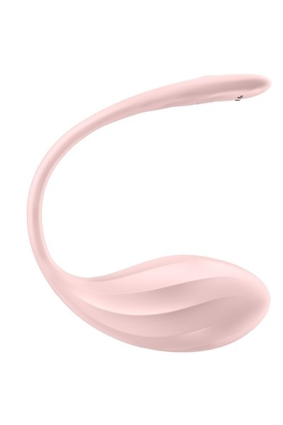 Vibratore punto G con app Ribbed Petal rosa
