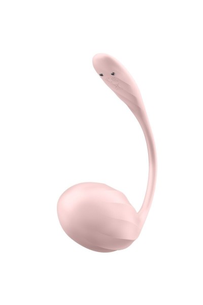 Vibratore punto G con app Ribbed Petal rosa