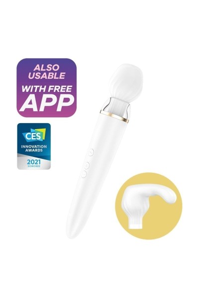 Stimolatore wand con app Double Wand-er bianco