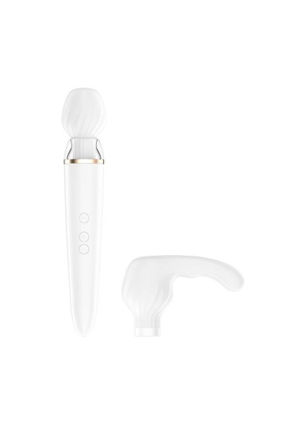 Stimolatore wand con app Double Wand-er bianco