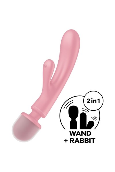 Vibratore rabbit Triple Lover rosa
