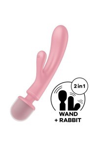 Vibratore rabbit Triple Lover rosa
