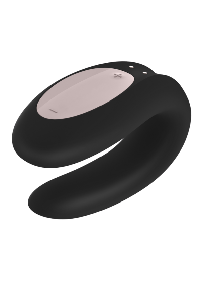 Vibratore per coppia con app Double Joy nero