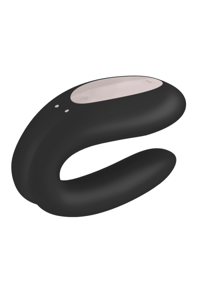 Vibratore per coppia con app Double Joy nero