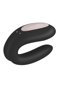 Vibratore per coppia con app Double Joy nero