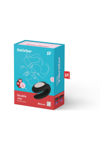 Vibratore per coppia con app Double Joy nero