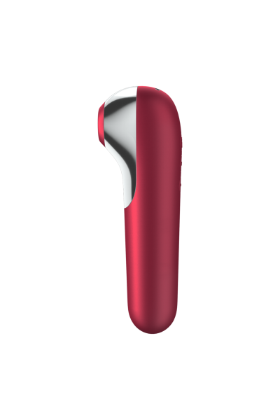 Succhia clitoride vibrante con app Dual Love rosso